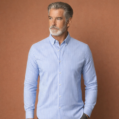 Striped long-sleeve shirt for men | Wessel