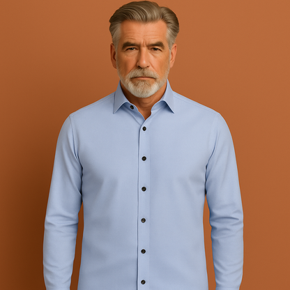 Slim fit shirt with button closure for men | Arie