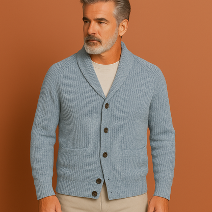 Vintage V-neck Men's Vest with Button Closure | Maarten