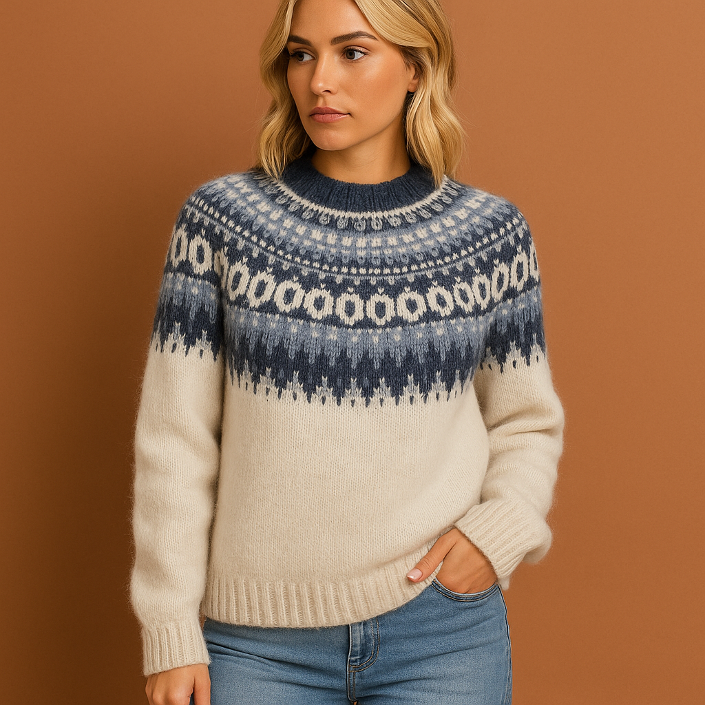 Scandinavian Knit Sweater with Timeless Design for Women | Freja