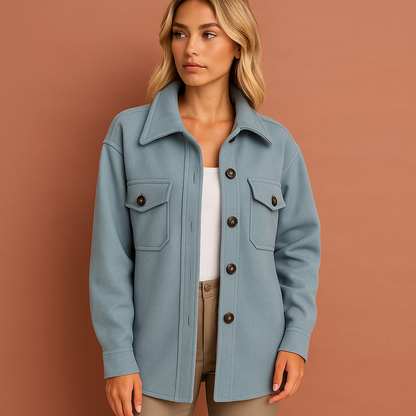 Stylish Autumn Jacket with Elegant Cut for Women | Lynda