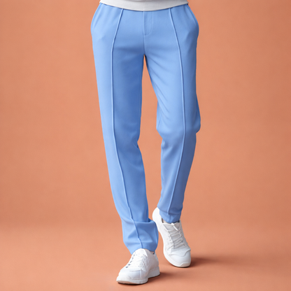 Straight men's trousers with elastic waistband and side pockets | Hugo