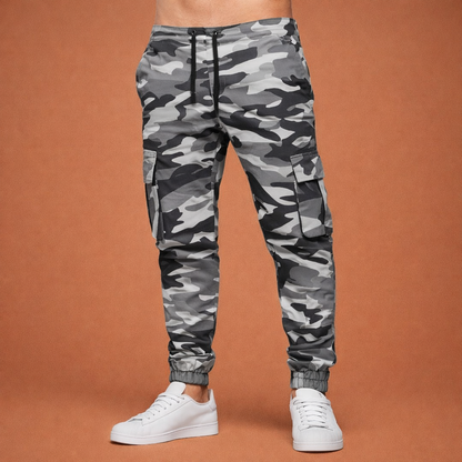 Cargo Jogging Pants with Pockets and Drawstring for Men | Arend
