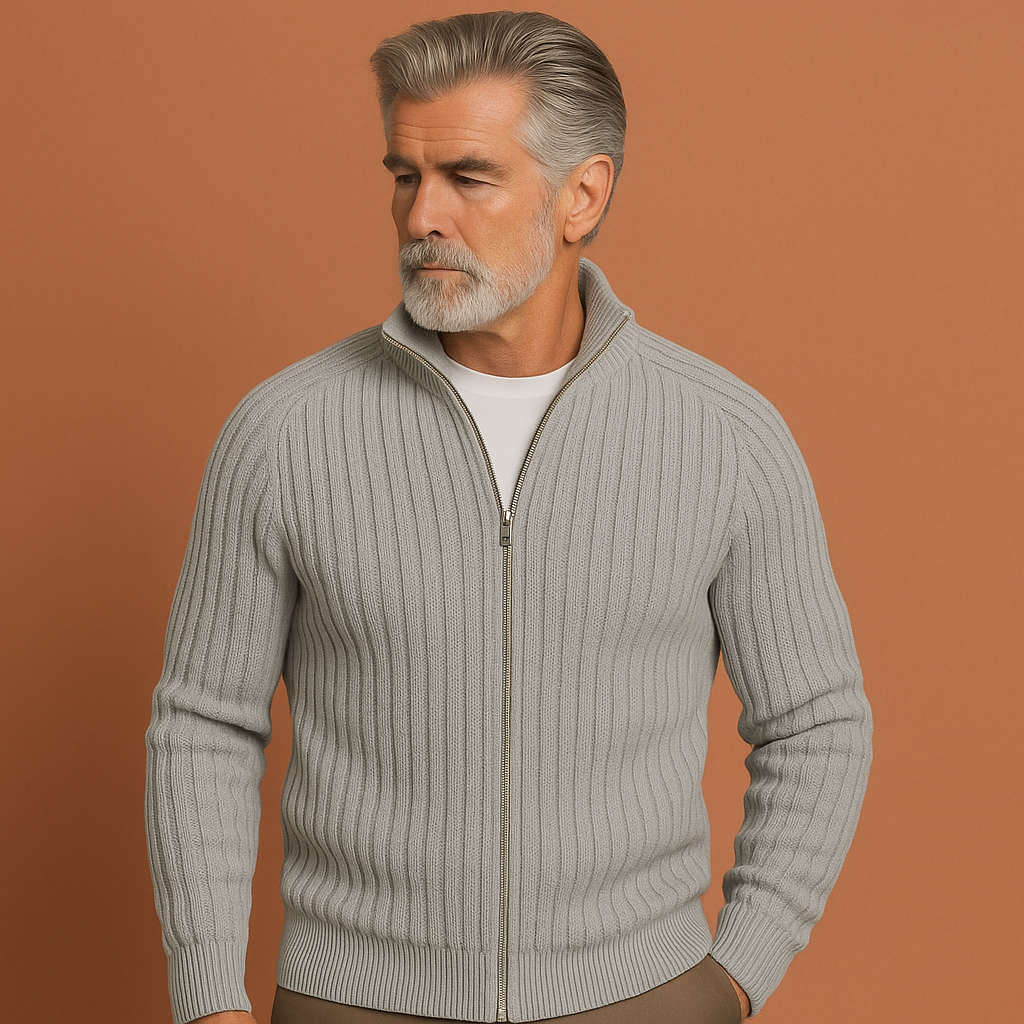 Comfortable Knitted Zipper Vest for Men | Jozef