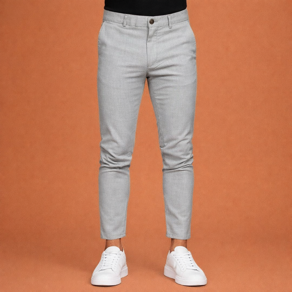 Straight men's trousers with side pockets and classic fit | Olivier