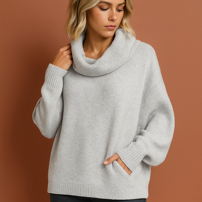 Stylish turtleneck sweater with elegant fit for women | Lieve