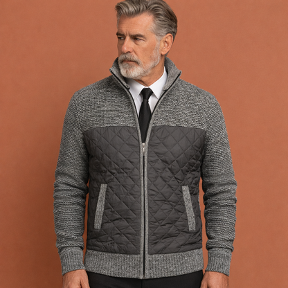 Warm Stylish Jacket for Men with Modern Pattern | Axel