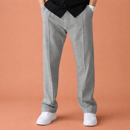 Wide men's trousers with adjustable waist and straight legs for men | Dirk