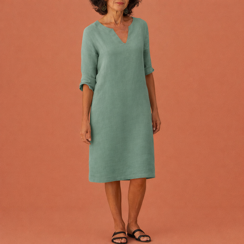 Midi summer dress for women with an elegant fit | Tessa