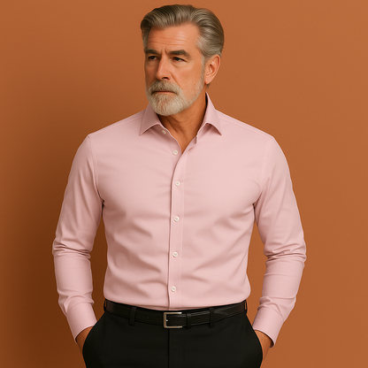Slim fit shirt with button closure for men | Arie