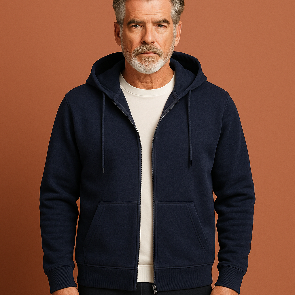 Comfortable zip-up vest with hood for men | Victor