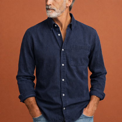 Classic button-down shirt for men with timeless design | Wouter