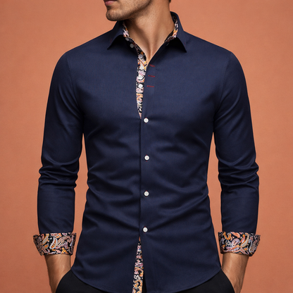 Men's shirt with paisley details for stylish and formal occasions | Diederik-Jan
