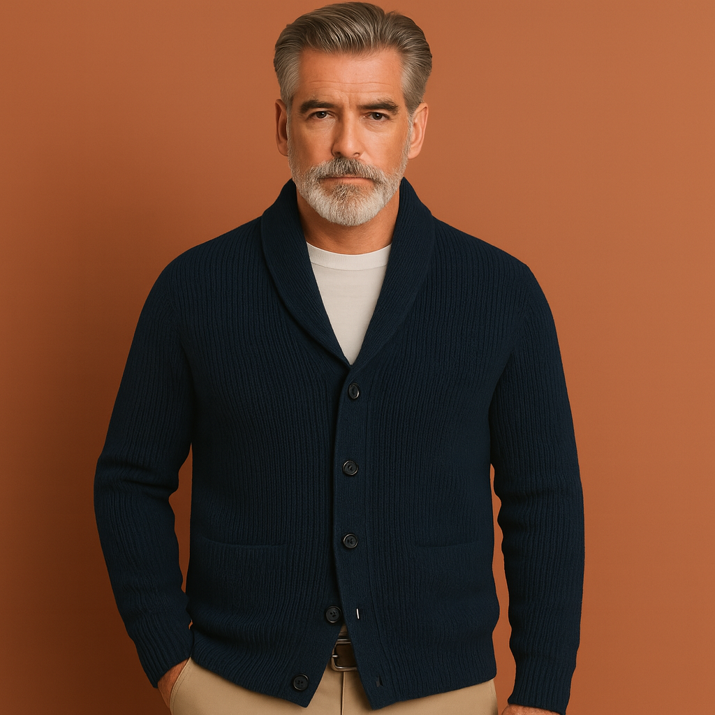 Vintage V-neck Men's Vest with Button Closure | Maarten