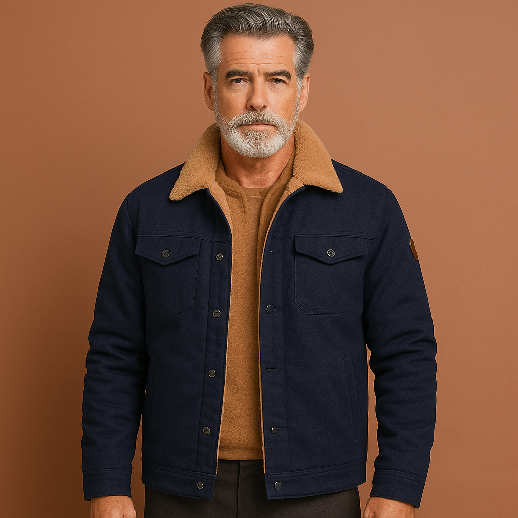 Vintage bomber jacket with soft lining for men | Jasper