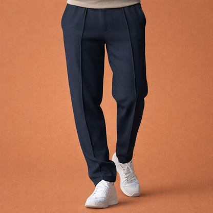 Straight men's trousers with elastic waistband and side pockets | Hugo
