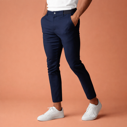 Slim-fit chino pants for men with tapered legs | Tobias