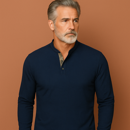 Stylish Long Sleeve Polo for Men | Dante