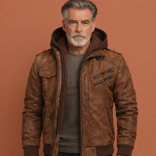 Jacket with hood and multiple pockets for men | Hannes