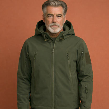 Tactical jacket with adjustable hood for men | Jurre