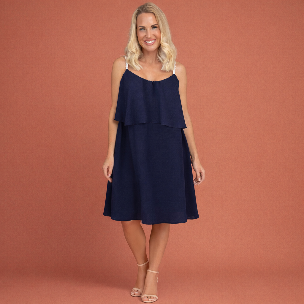 Light summer mini dress with a comfortable fit for women | Lana