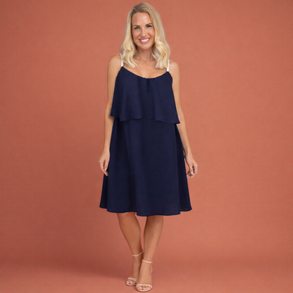 Light summer mini dress with a comfortable fit for women | Lana