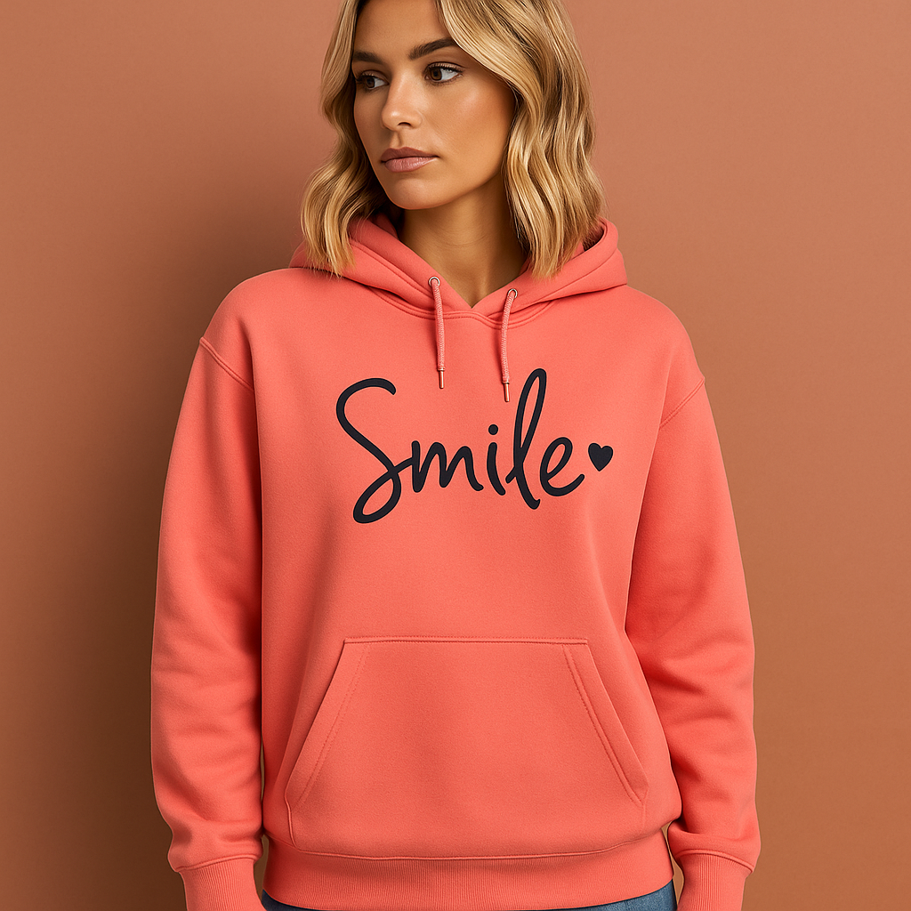 Smile-Love hoodie for women | Yara