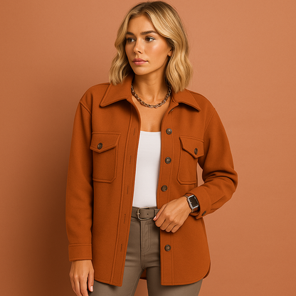 Stylish Autumn Jacket with Elegant Cut for Women | Lynda