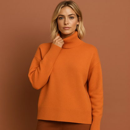 Elegant oversized turtleneck for women | Nancy