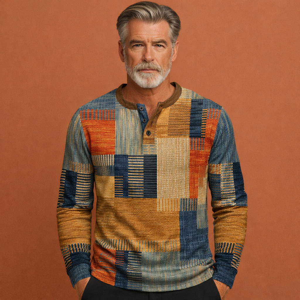 Warm classic sweater with a comfortable fit for men | Hector