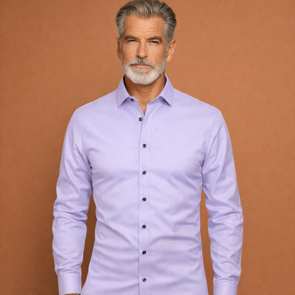 Slim-fit men's shirt with long sleeves for business and casual outfits | Reinout