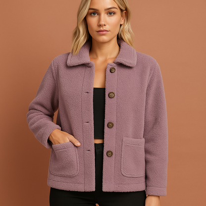 Warm jacket with modern cut for women | Leonie
