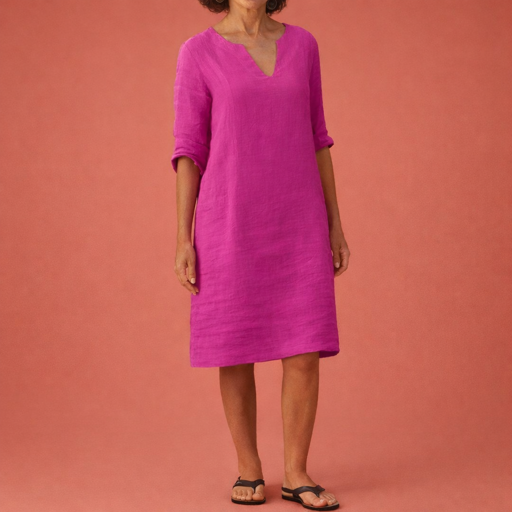 Midi summer dress for women with an elegant fit | Tessa