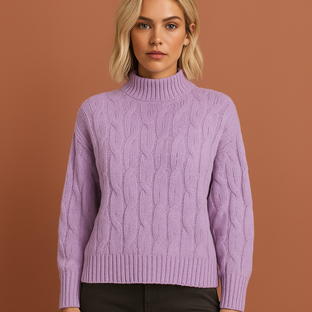 Knitted sweater with elegant fit for women | Amara