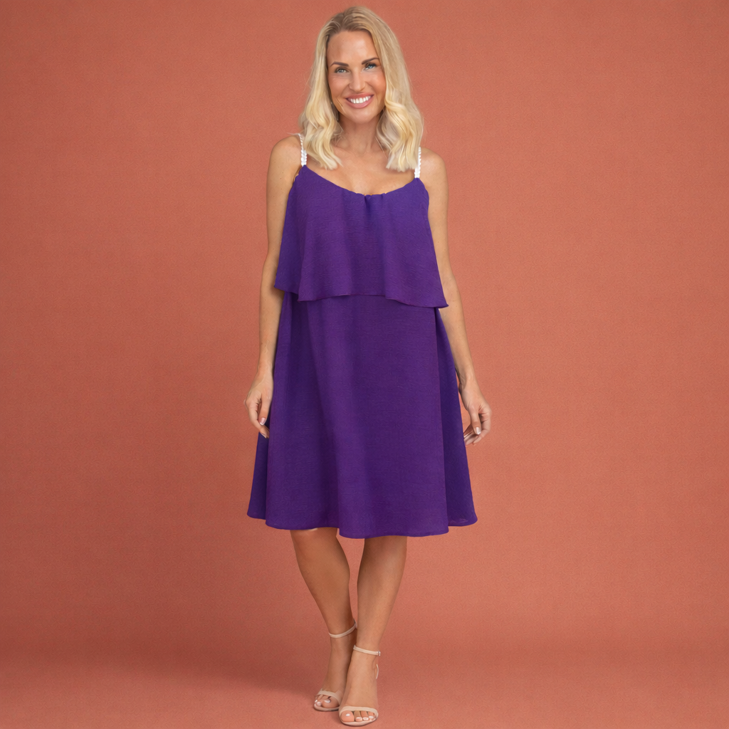 Light summer mini dress with a comfortable fit for women | Lana