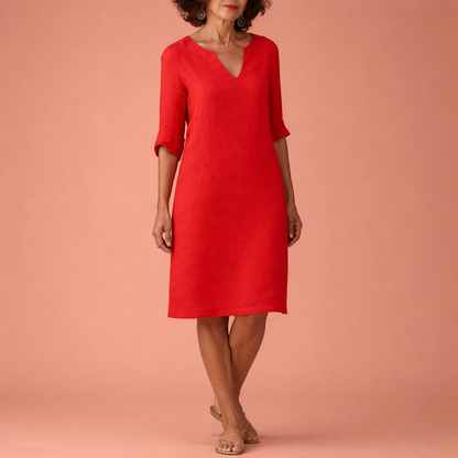 Midi summer dress for women with an elegant fit | Tessa