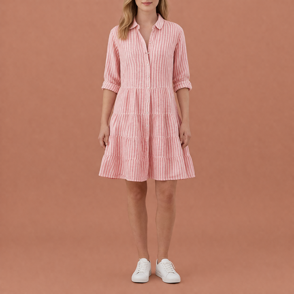 Elegant midi summer dress for women with a modern fit | Helmi