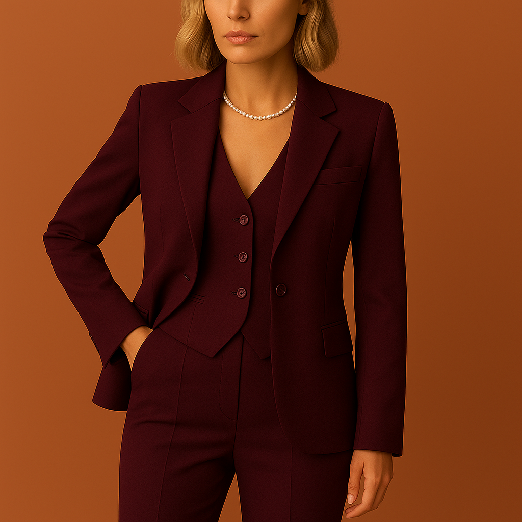 Three-piece women's set with jacket and trousers for a stylish look | Antje