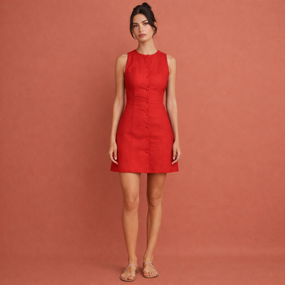 Elegant sleeveless mini dress for women | Hilda