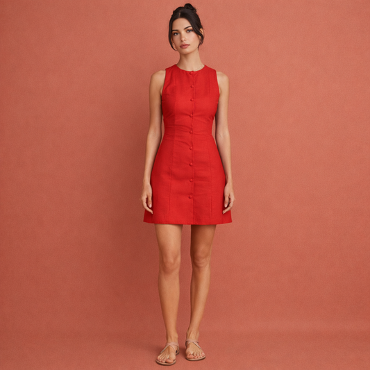 Elegant sleeveless mini dress for women | Hilda