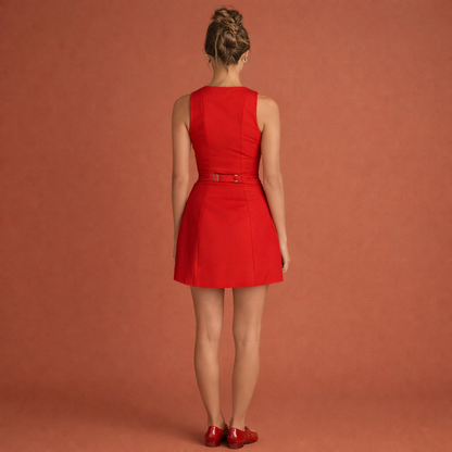 Elegant sleeveless mini dress for women | Hilda