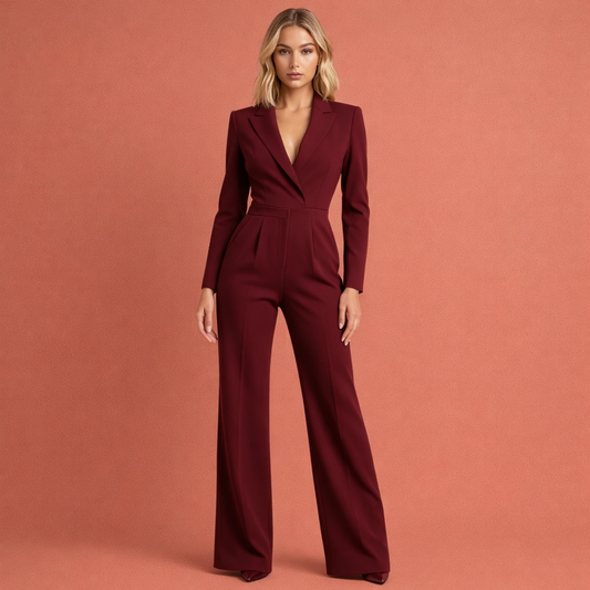 Elegant wrap jumpsuit for women with accentuated waist | Macy