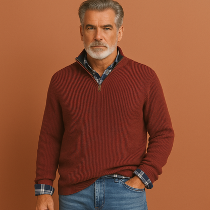 Stylish Zip-Up Sweater for Men | Joris