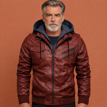 Jacket with hood and multiple pockets for men | Hannes