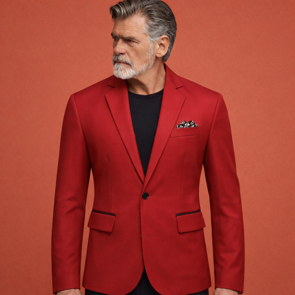 Jacket with Notched Collar and Flap Pockets for Men | Axel