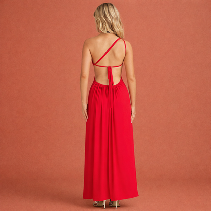 One-shoulder evening dress with an elegant appearance for women | Renske