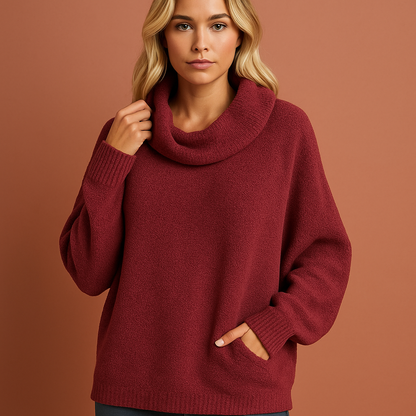 Stylish turtleneck sweater with elegant fit for women | Lieve