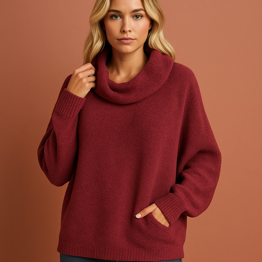 Stylish turtleneck sweater with elegant fit for women | Lieve