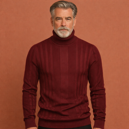 Warm turtleneck sweater with a comfortable fit for men | Davion