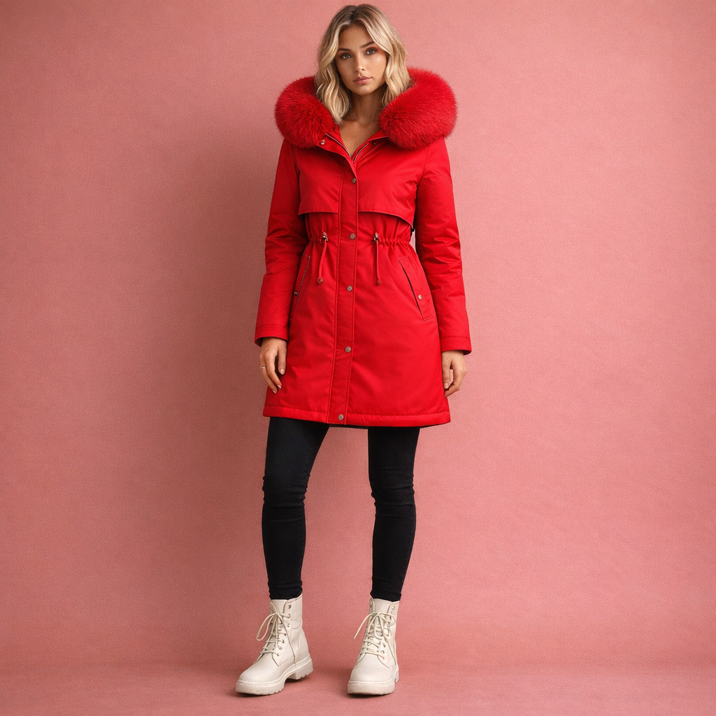 Warm Padded Coat with Hood for Women | Theresia
